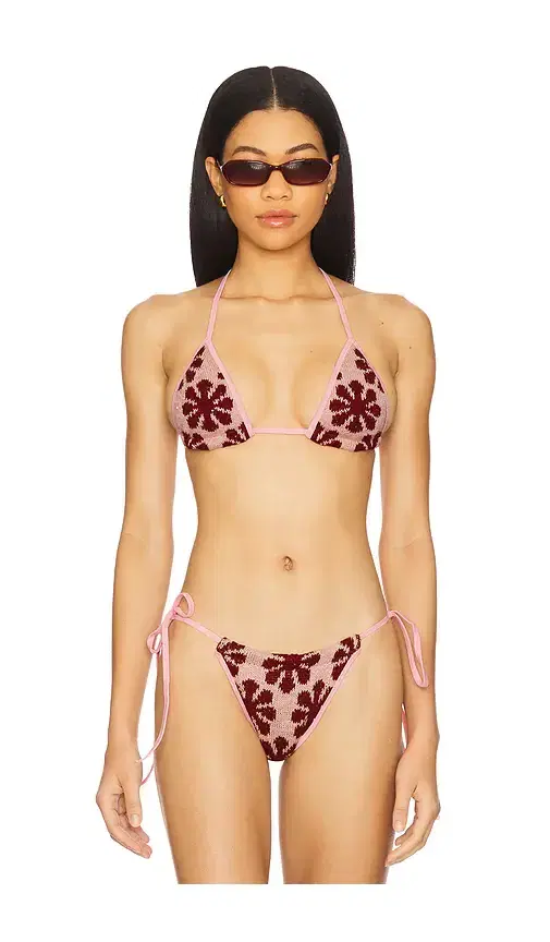 Lio Jacquard Bikini Top