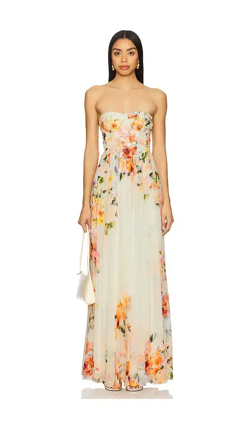 Hemant & Nandita Corsetted Long Dress