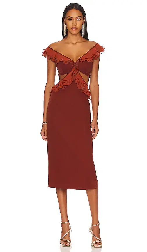 Andrea Iyamah x REVOLVE Leni Midi Dress