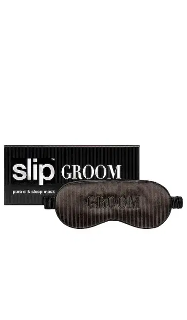 Slip Groom Pure Silk Sleep Mask Bridal Collection | Thumbnail 2 Slip Groom Pure Silk Sleep Mask Bridal Collection | Thumbnail 2