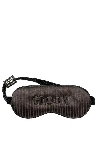Slip Groom Pure Silk Sleep Mask Bridal Collection | Thumbnail 1 Slip Groom Pure Silk Sleep Mask Bridal Collection | Thumbnail 1
