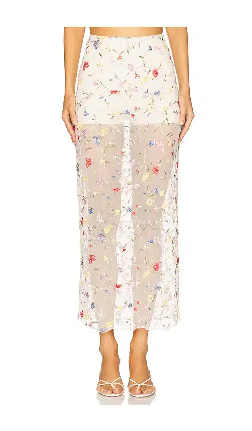 L'Academie Loreen Midi Skirt