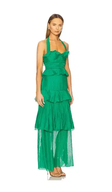 Line & Dot Cari Halter Maxi Dress | Thumbnail 2