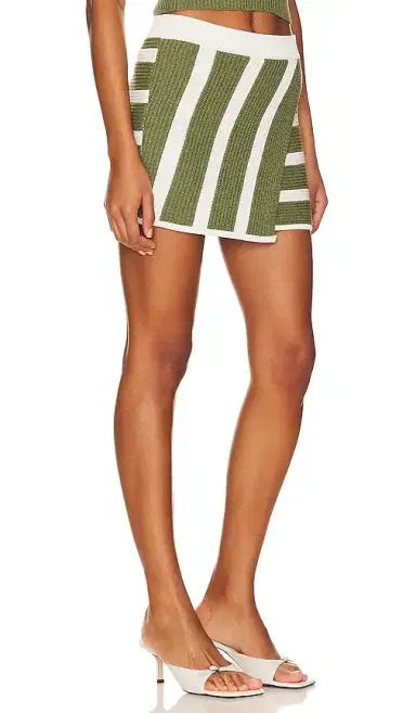 L'Academie Drea Striped Knit Mini Skirt | Thumbnail 2