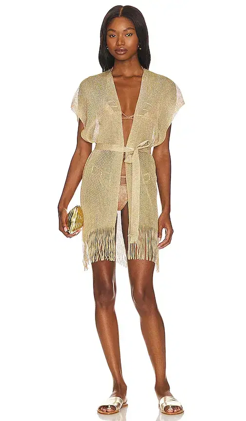 Luli Fama Finge Short Caftan