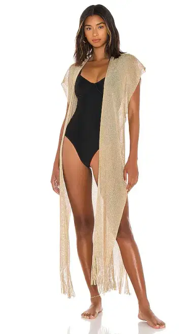 Luli Fama Golden Queen Long Caftan | Thumbnail 1 Luli Fama Golden Queen Long Caftan | Thumbnail 1