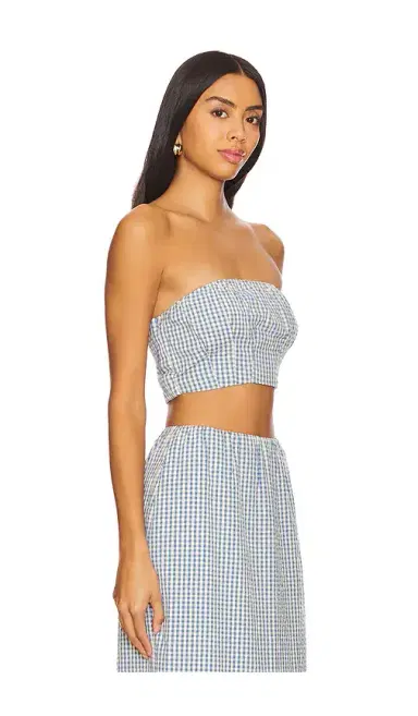 Posse Mira Strapless Crop Top | Thumbnail 2