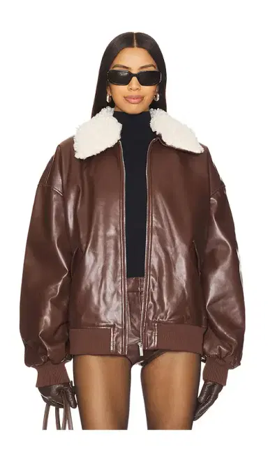 WeWoreWhat Faux Sherpa Collar Bomber Jacket | Thumbnail 2
