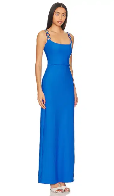 Saudade French Blue Maxi Dress | Thumbnail 2 Saudade French Blue Maxi Dress | Thumbnail 2