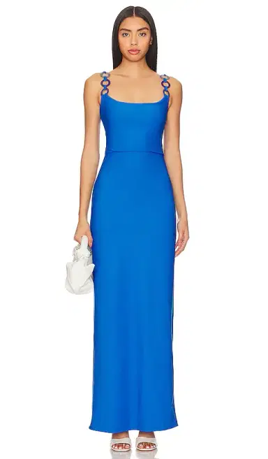Saudade French Blue Maxi Dress | Thumbnail 1 Saudade French Blue Maxi Dress | Thumbnail 1