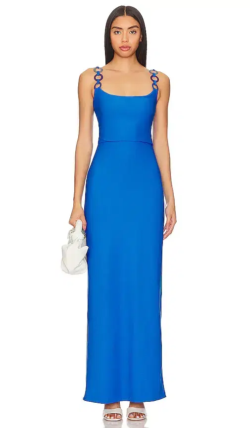Saudade French Blue Maxi Dress