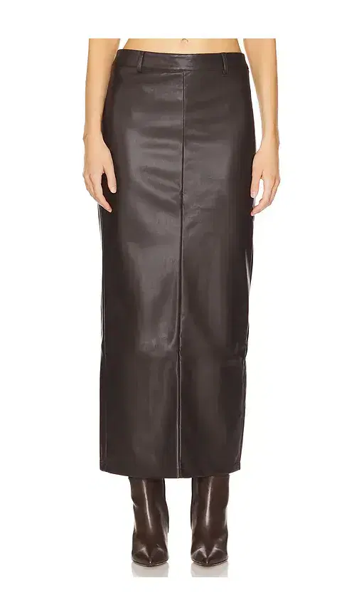 ALL THE WAYS Kayla Faux Leather Skirt