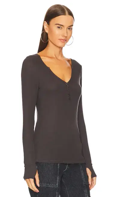 Michael Lauren Tahoe Henley Top | Thumbnail 2