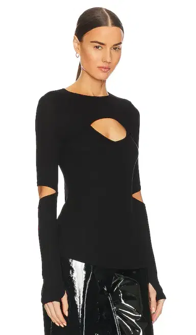 Michael Lauren Houston Long Sleeve Fitted Top | Thumbnail 2