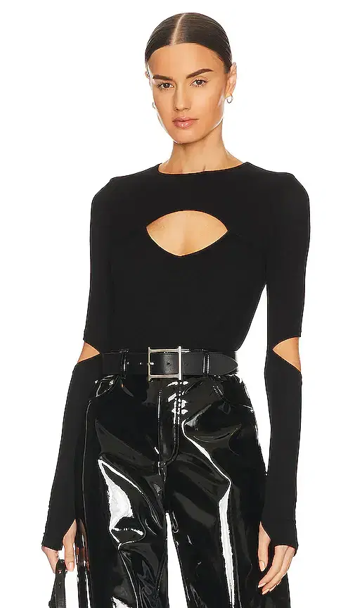 Michael Lauren Houston Long Sleeve Fitted Top