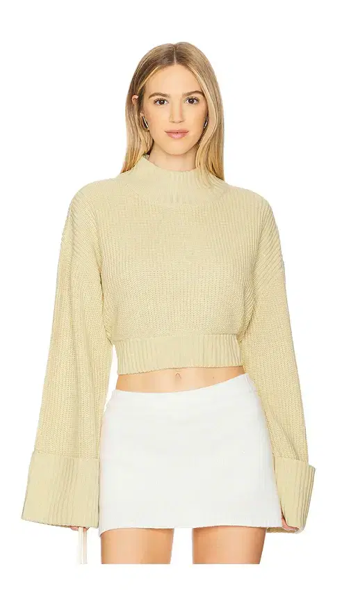 Cropped Turtleneck Sweater