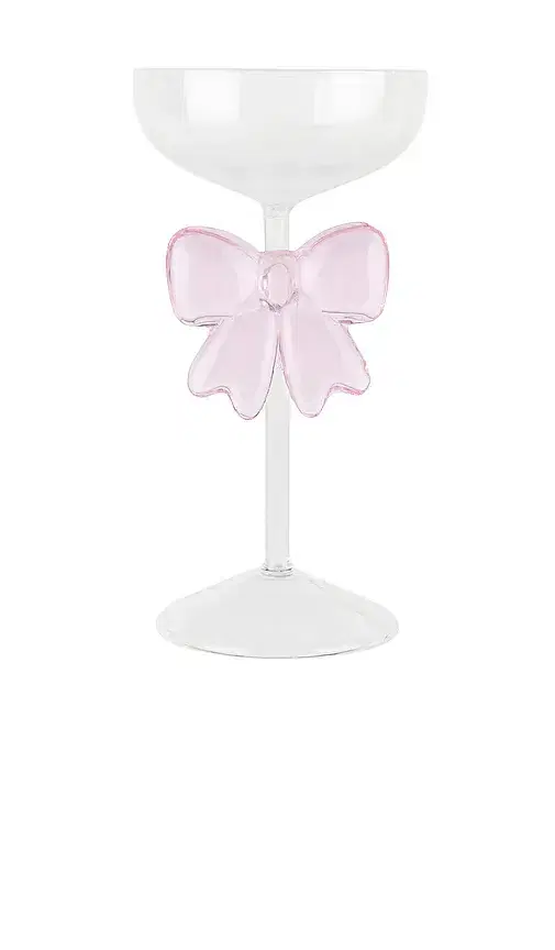 Lepel Club Pink Bow Glass