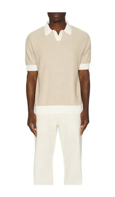 Bound Texture Knit Polo | Thumbnail 1