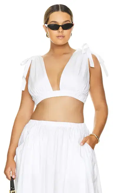 L'Academie Arman Poplin Crop Top | Thumbnail 2 L'Academie Arman Poplin Crop Top | Thumbnail 2