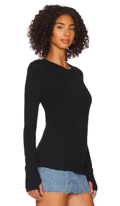 ENZA COSTA Cashmere Easy Cuffed Crew | Thumbnail 2 ENZA COSTA Cashmere Easy Cuffed Crew | Thumbnail 2