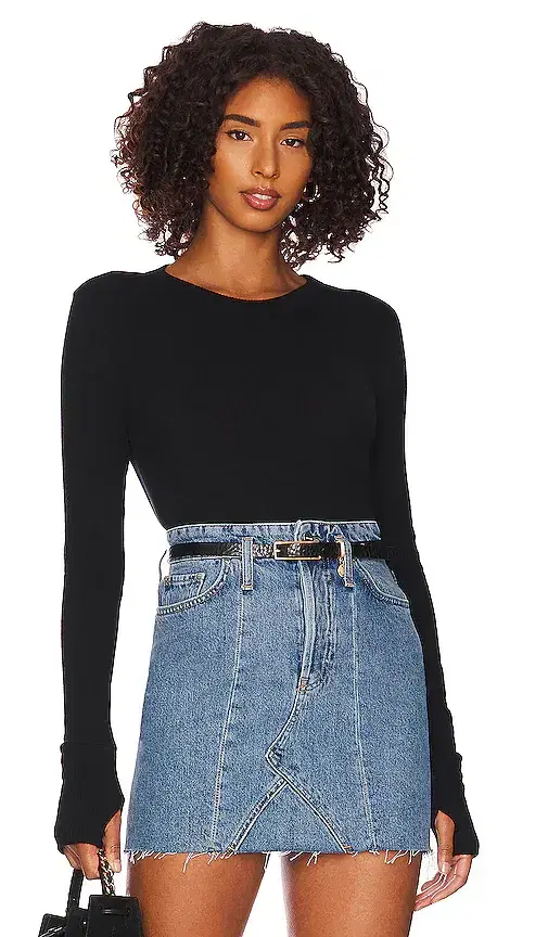 Cashmere Easy Cuffed Crew