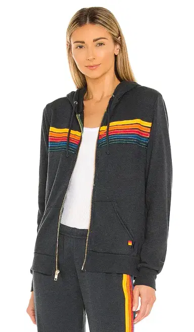 Aviator Nation 5 Stripe Hoodie | Thumbnail 1 Aviator Nation 5 Stripe Hoodie | Thumbnail 1