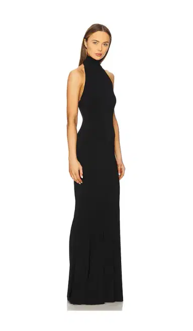Norma Kamali Halter Fishtail Gown | Thumbnail 2 Norma Kamali Halter Fishtail Gown | Thumbnail 2