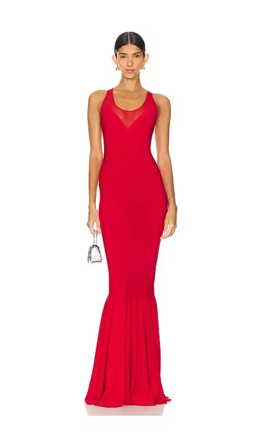 Norma Kamali Racer Fishtail Gown