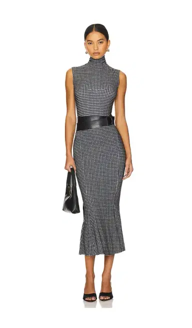 Norma Kamali Sleeveless Turtleneck Fishtail Dress | Thumbnail 1 Norma Kamali Sleeveless Turtleneck Fishtail Dress | Thumbnail 1