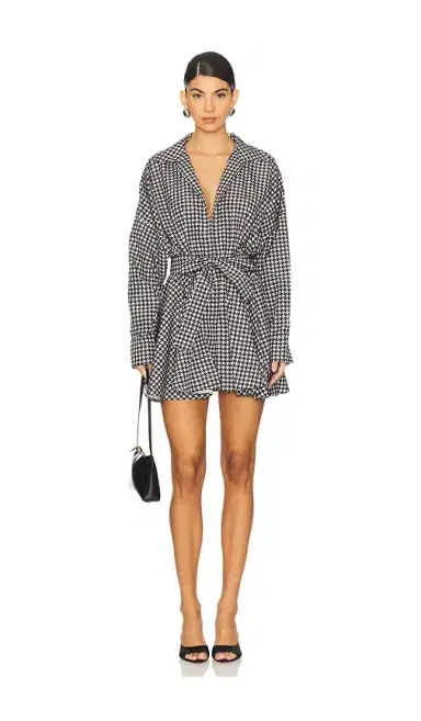 Norma Kamali Oversized Shirt Flared Mini Dress | Thumbnail 1 Norma Kamali Oversized Shirt Flared Mini Dress | Thumbnail 1