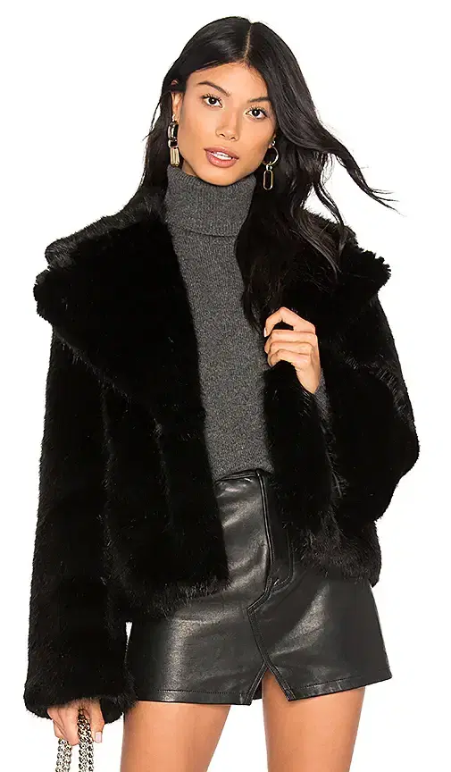 Madam Butterfly Faux Fur Jacket