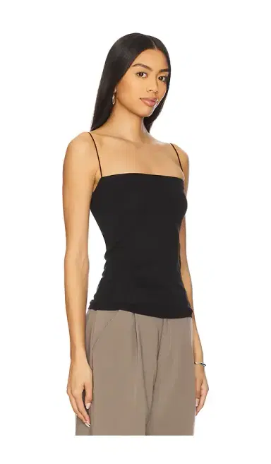 Enza Costa Supima Cotton Essential Strappy Tank | Thumbnail 2