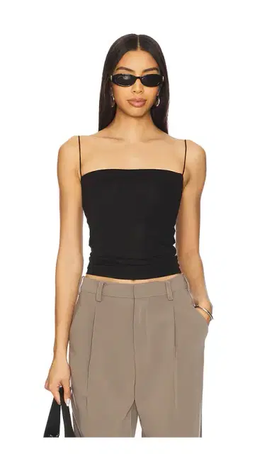 Enza Costa Supima Cotton Essential Strappy Tank | Thumbnail 1