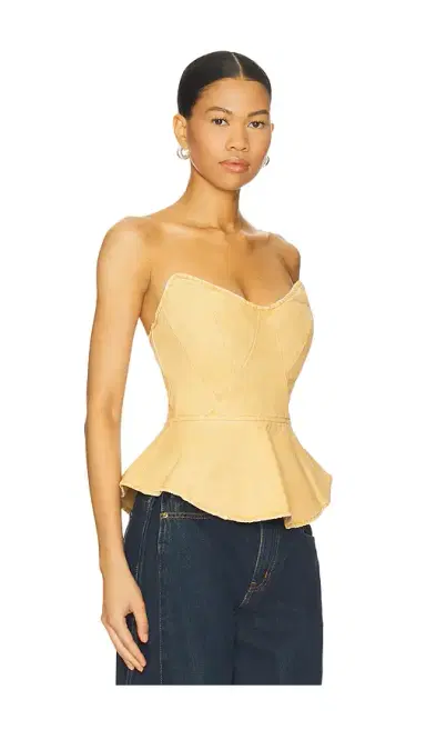 AFRM The Princess Peplum Top | Thumbnail 2
