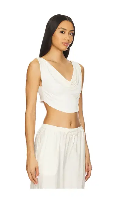 Indah Maha Solid Cowl Neck Vest Top | Thumbnail 2 Indah Maha Solid Cowl Neck Vest Top | Thumbnail 2