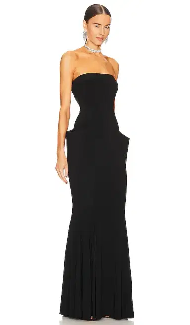 Norma Kamali Strapless Wing Fishtail Gown | Thumbnail 2 Norma Kamali Strapless Wing Fishtail Gown | Thumbnail 2