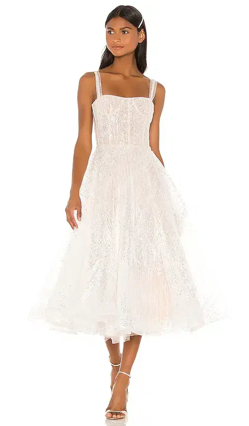 Bronx Banco Mademoiselle Bridal Midi Dress