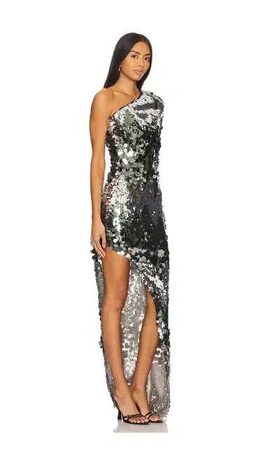 Bronx and Banco Farah One Shoulder Gown | Thumbnail 2 Bronx and Banco Farah One Shoulder Gown | Thumbnail 2