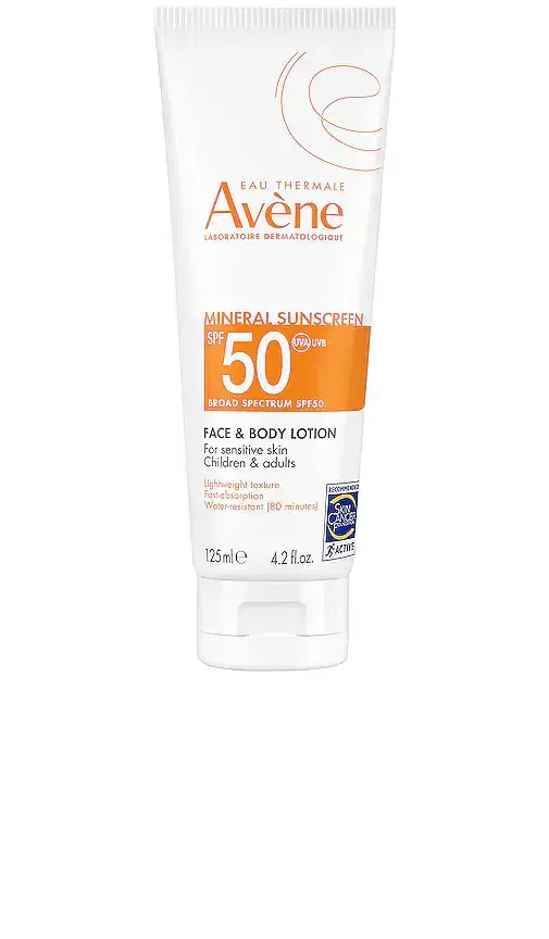 Avene Mineral Sunscreen Broad Spectrum SPF 50 Face & Body Lotion
