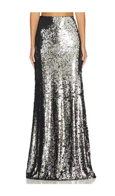 L'AGENCE Sequin Zeta Long Skirt | Thumbnail 2 L'AGENCE Sequin Zeta Long Skirt | Thumbnail 2
