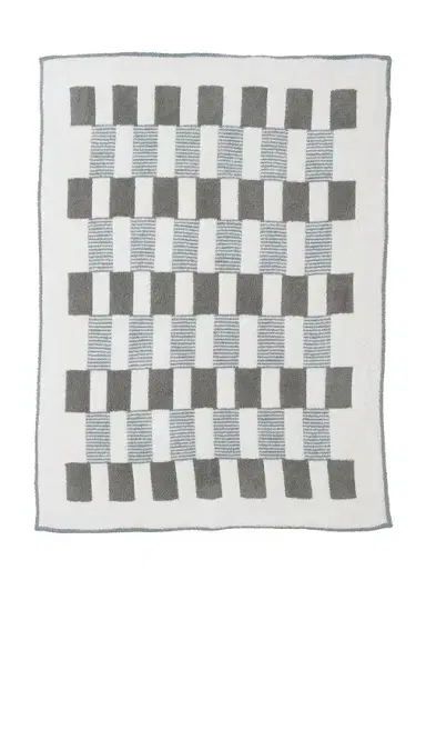 Barefoot Dreams CozyChic Tile Check Throw | Thumbnail 2