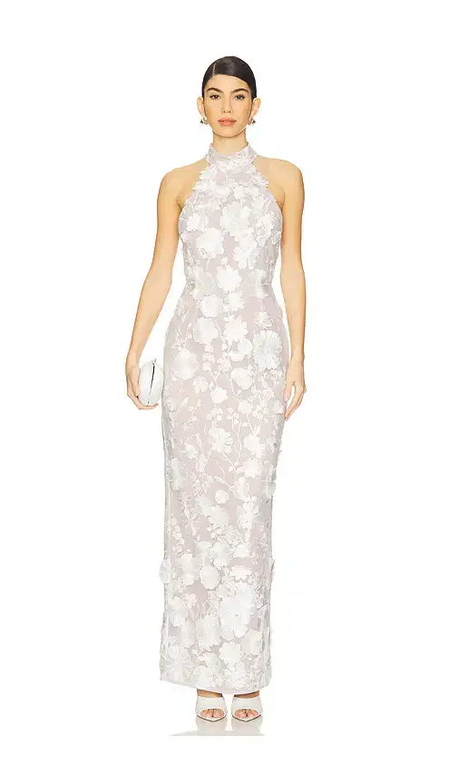 Bronx Banco Jasmine Halterneck Maxi Dress
