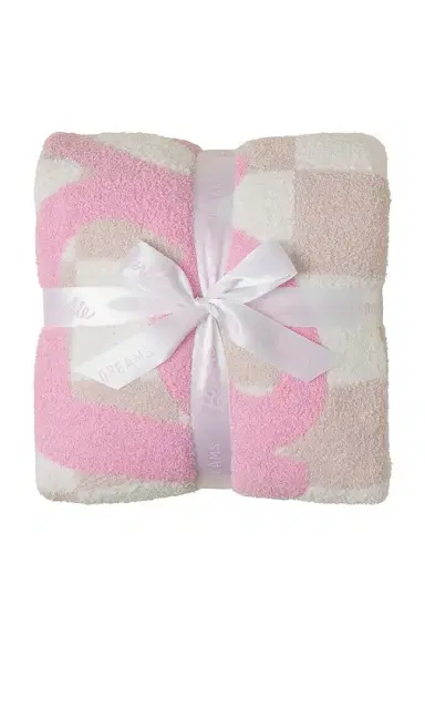 Barefoot Dreams CozyChic Barbie Checkered Throw | Thumbnail 1
