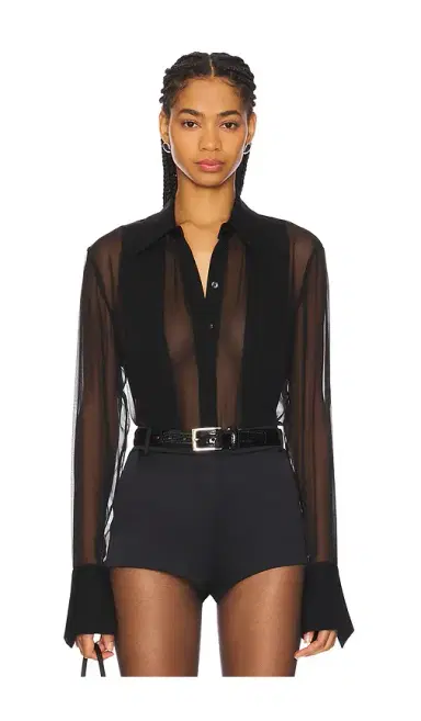 SANS FAFF Meghan Panelled Silk Blouse | Thumbnail 1