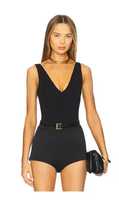 SANS FAFF Plunge V Bodysuit | Thumbnail 1