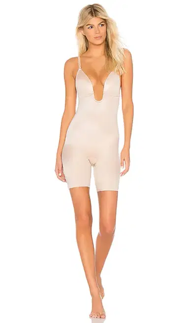 Spanx SPANXshape⢠Suit Your Fancy Plunge Low-Back Mid-Thigh Bodysuit | Thumbnail 1 Spanx SPANXshape⢠Suit Your Fancy Plunge Low-Back Mid-Thigh Bodysuit | Thumbnail 1