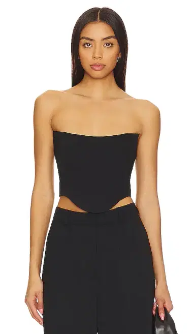 Amanda Uprichard Sabine Crop Top | Thumbnail 1 Amanda Uprichard Sabine Crop Top | Thumbnail 1