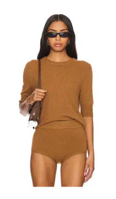 W. Cashmere Celina Short Sleeve Pullover | Thumbnail 1