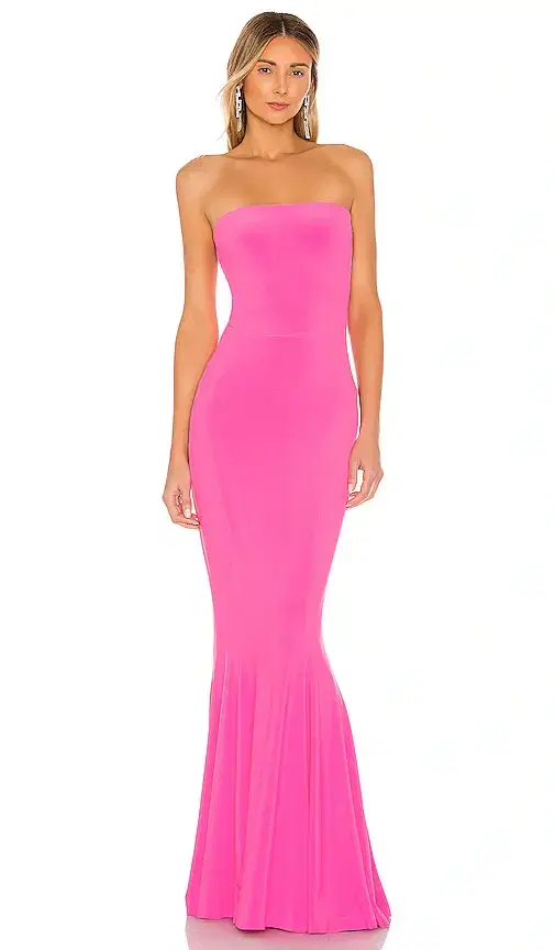 Norma Kamali x REVOLVE Strapless Fishtail Gown