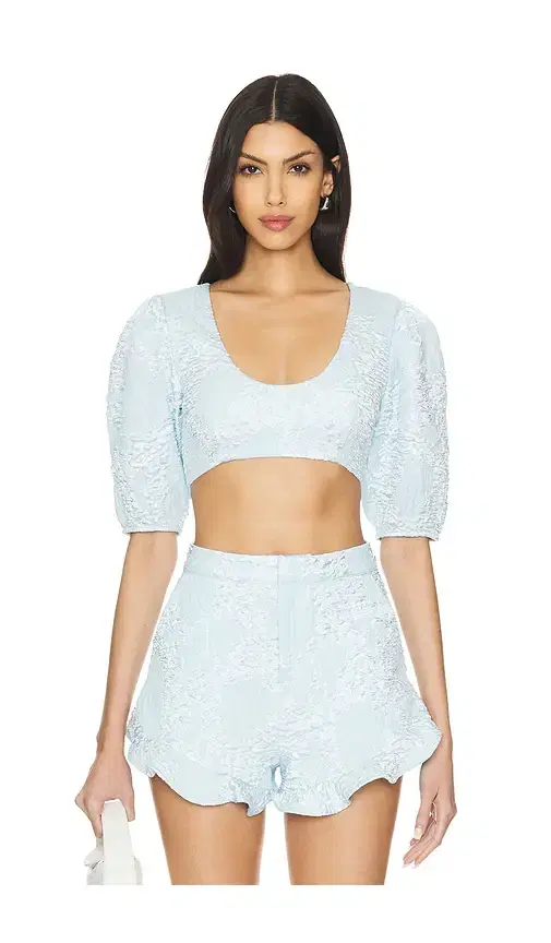 Camila Coelho Kahlo Crop Top